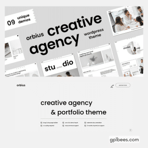 Orbius - Creative Agency and Portfolio Theme - Buy GPL 50 at Best Price