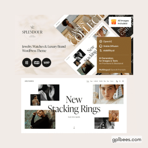Splendour - Jewelry and Watches WordPress Theme - Buy GPL 60 at Best Price