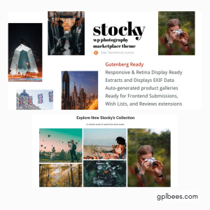Stocky - A Stock Photography Marketplace Theme - Buy GPL 61 at Best Price