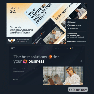 Stratego - Corporate Business and Consulting WordPress Theme - Buy GPL 61 at Best Price