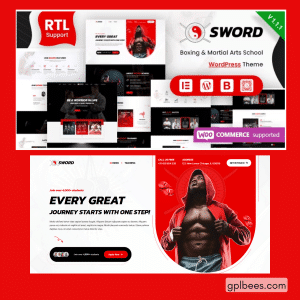 Sword - Martial Arts Boxing WordPress Theme - Buy GPL 62 at Best Price