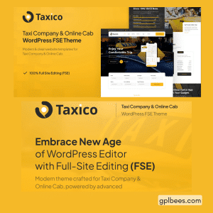 Taxico - Taxi Company and Online Cab Service Theme - Buy GPL 63 at Best Price