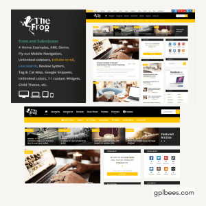 The Frog - Creative News / Blog Magazine and Front-end Submission WP Theme - Buy GPL 64 at Best Price