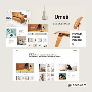 Umeå – Furniture Store WordPress Theme - Buy GPL 557 at Best Price