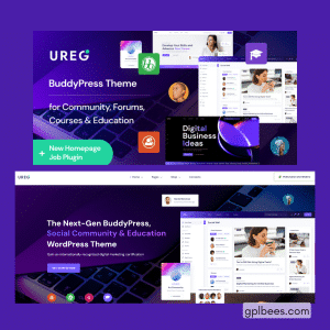 Ureg - BuddyPress and Community WordPress Theme - Buy GPL 561 at Best Price