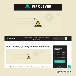 WPC Price by Quantity for WooCommerce - Buy GPL 74 at Best Price