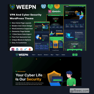 Weepn - VPN and Cloud Services WordPress Theme
