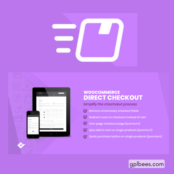 Woocommerce Direct Checkout Pro By Quadlayers At Best Price - Gpl Bees
