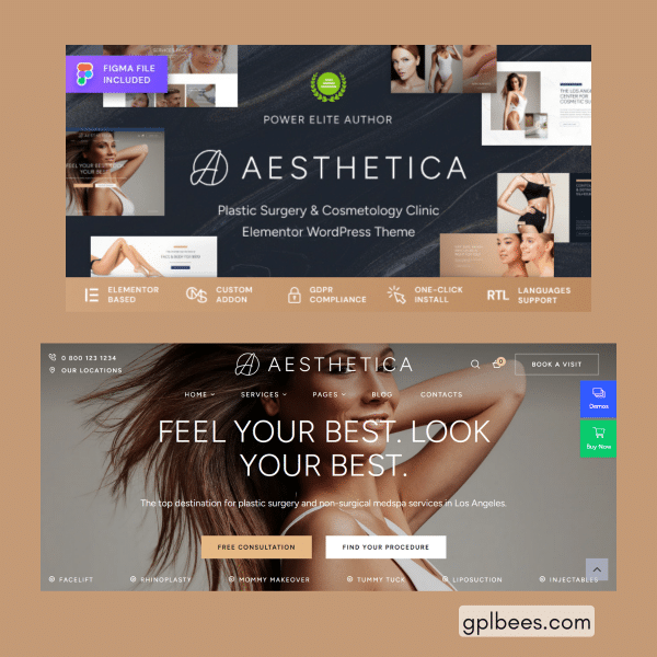 Aesthetica - Plastic Surgery And Beauty Clinic Wordpress Theme At Best Price - Gpl Bees