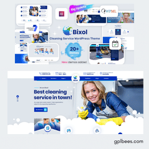 Bixol - Cleaning Services WordPress - Buy GPL 7 at Best Price