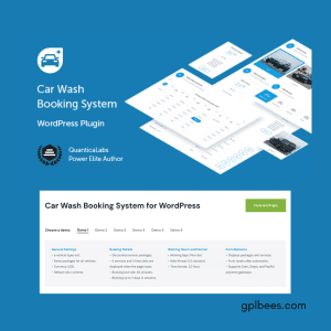Car Wash Booking System For WordPress - Buy GPL 18 at Best Price