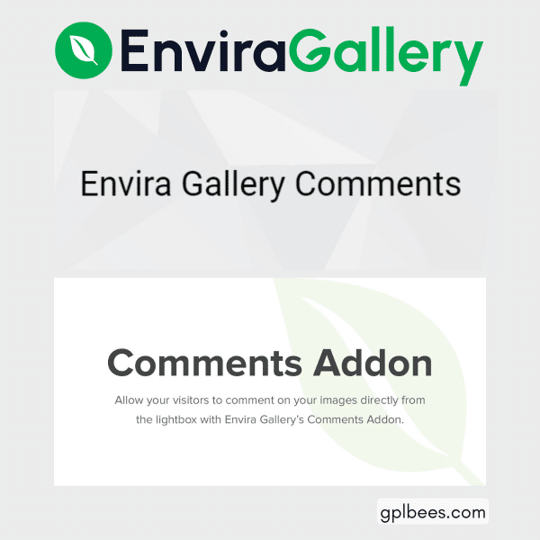 Envira Gallery - Comments At Best Price - Gpl Bees