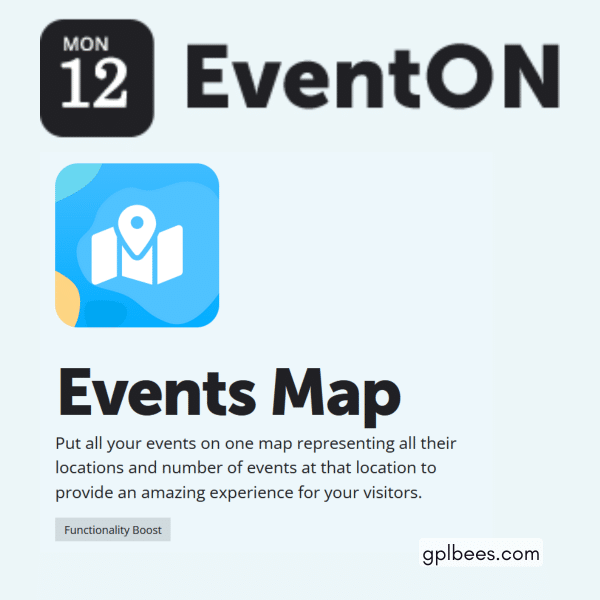 Eventon - Event Map At Best Price - Gpl Bees