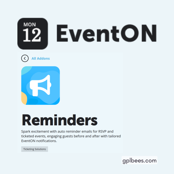 Eventon - Reminder At Best Price - Gpl Bees