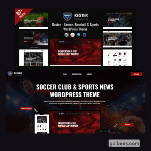 Kester - Soccer Club and Sports News WordPress Theme