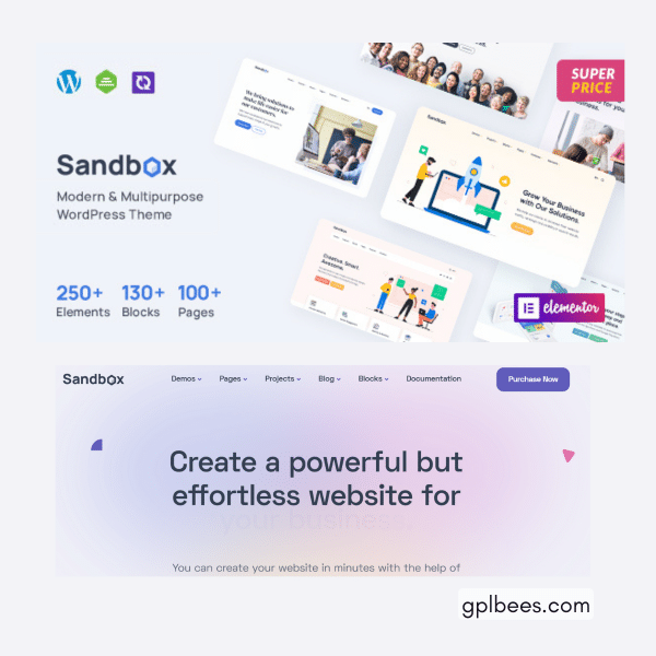 Sandbox - Modern And Multipurpose Wordpress Theme At Best Price - Gpl Bees