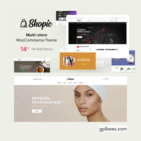 Shopic - Multistore Woocommerce Wordpress Theme At Best Price - Gpl Bees