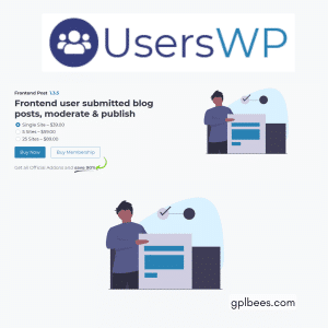 UsersWP Frontend Post - Buy GPL 88 at Best Price