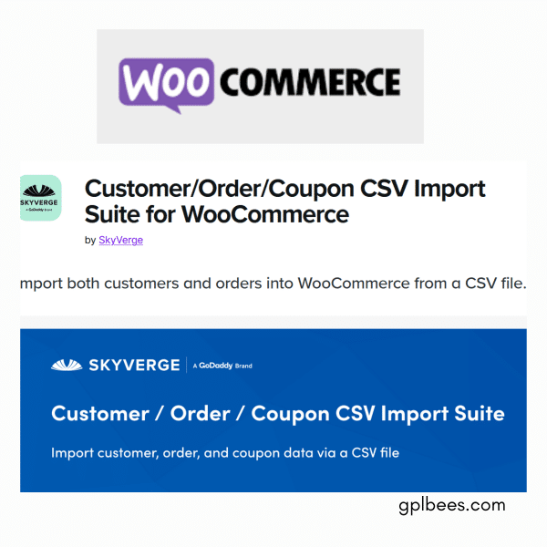 Woocommerce Customer Order Coupons Csv Import Suite At Best Price - Gpl Bees