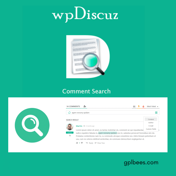Wpdiscuz - Comment Search At Best Price - Gpl Bees
