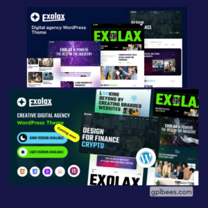 Exolax - Creative Digital Agency WordPress Theme - Buy GPL 33 at Best Price
