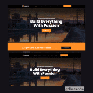 Inusti - Factory and Industrial WordPress Theme - Buy GPL 55 at Best Price