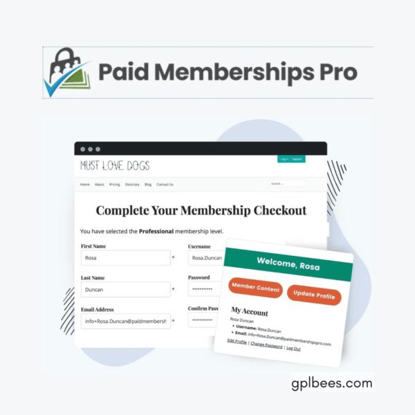 Paid Memberships Pro - Add Name To Checkout At Best Price - Gpl Bees