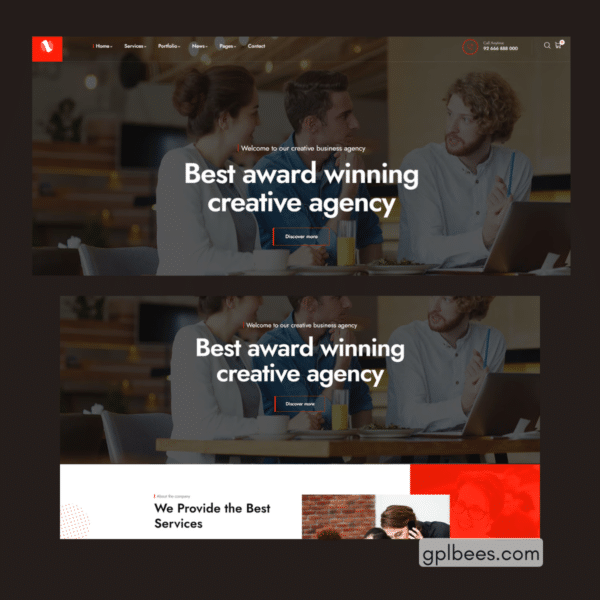 Sominx - Creative Business Agency Wordpress Theme At Best Price - Gpl Bees