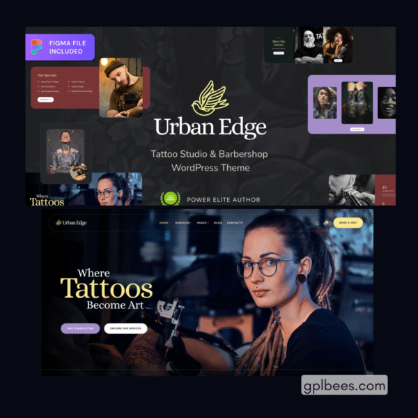 Urban Edge - Barbershop And Tattoo Studio Theme At Best Price - Gpl Bees