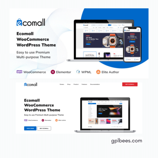 Ecomall - Elementor Electronics Woocommerce Theme At Best Price - Gpl Bees