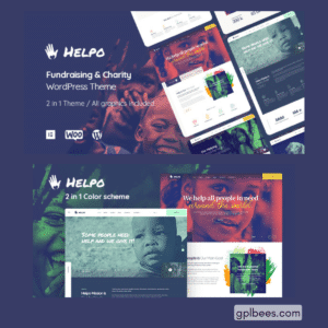 Helpo - Charity and Nonprofit WordPress Theme - Buy GPL 52 at Best Price